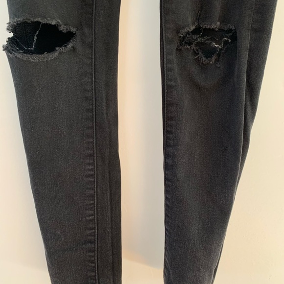 000 skinny jeans knee rips american eagle - Picture 6 of 10